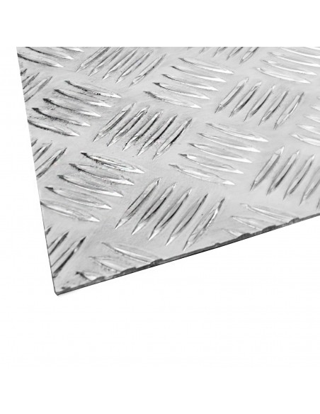 Lamiera Diamandata - Mandorlata Alluminio Spessore 1,5-2-3-4-5 mm Vari  Formati